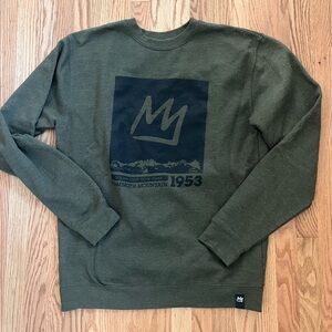 Mammoth Mountain Green Sweater Unisex Sz Large